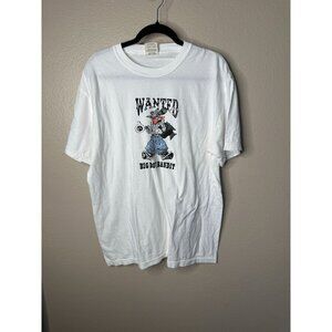 Comfort Colors Big Bad Bandit White T-shirt Large short sleeve cotton